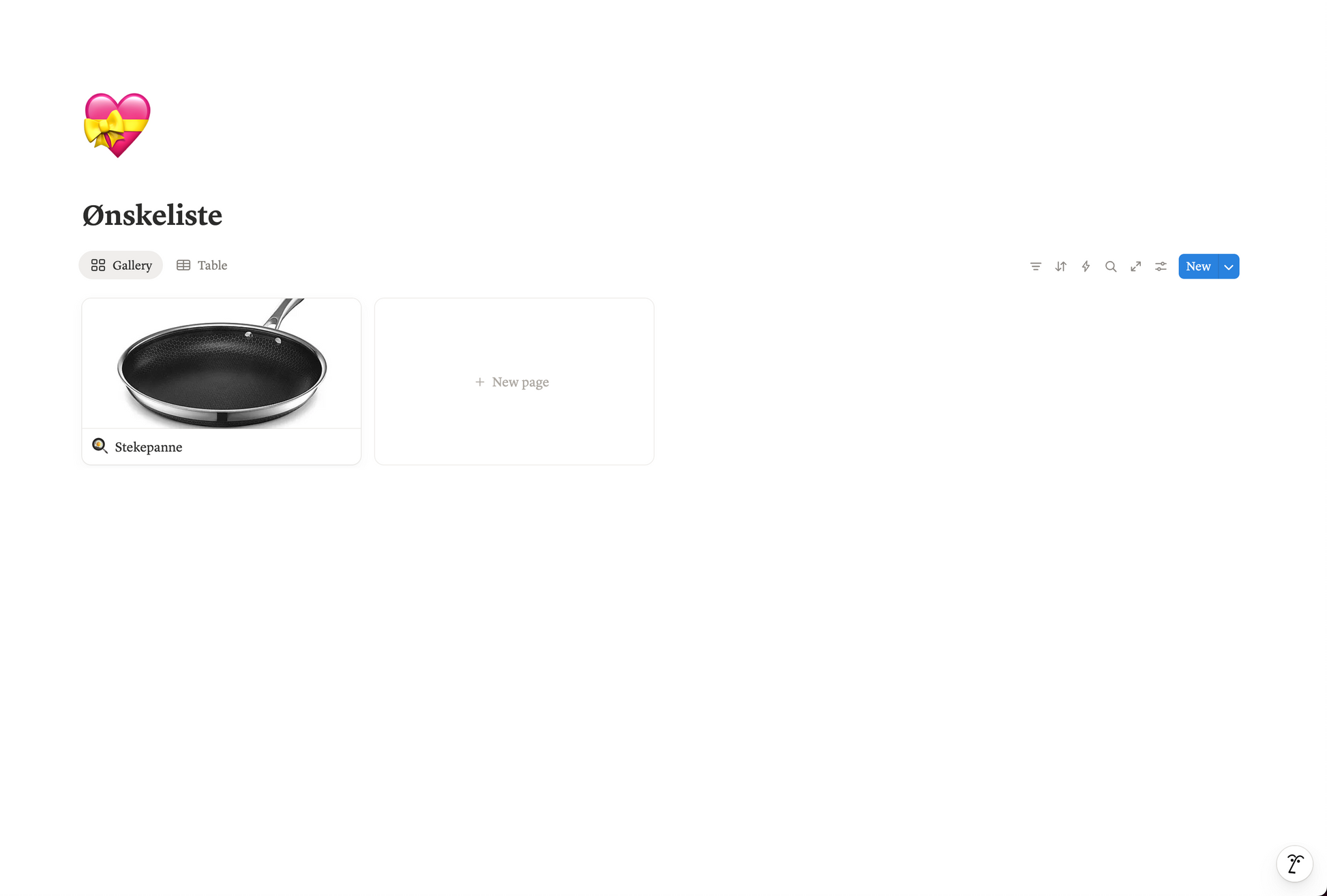 Bryllupsplanlegger | Notion